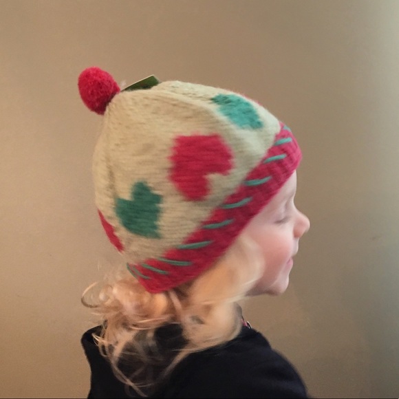 EVEREST DESIGNS Wool Heart Beanie Hat For Kids - Picture 8 of 8